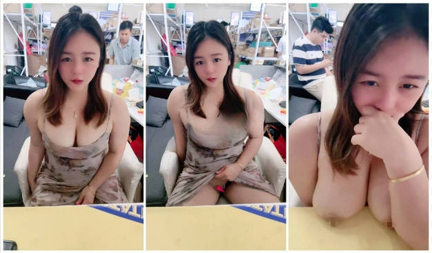 【快递站小妹】挑战取快递人前露出 跳蛋高潮娇喘 被人发现