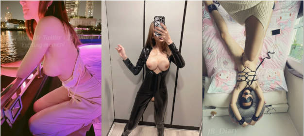 最新10月福利，S级身材，大奶外围女【JB Diary】推特订阅，有人的泄欲玩物，露出群P盛宴