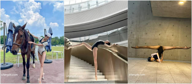 反差舞蹈老师【宋欣】超美颜值一字马极品身材！在学校是别人高攀不起的女神 私下是主人的精盆母狗！极品尤物